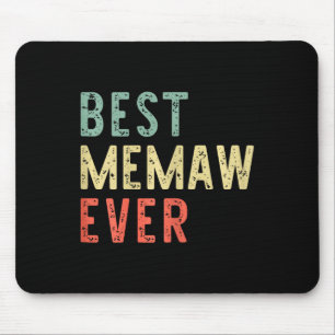 Tapis De Souris Meilleur Memaw Ever Famille Amusante Vintage Retro