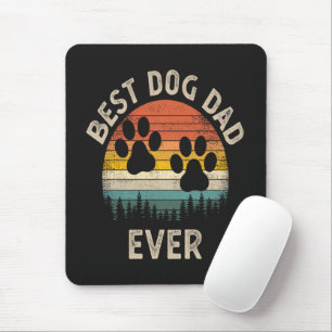 Tapis De Souris Meilleur Papa Chien Vintage Ever