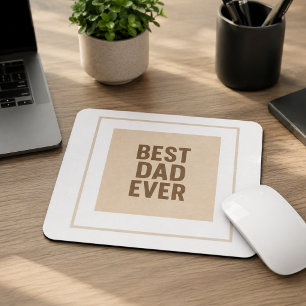 Tapis De Souris Meilleur Papa Ever 🖤 – Cadeau Attentionné pour la