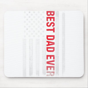 Tapis De Souris Meilleur papa Ever USA Drapeau Américain 1ère fois