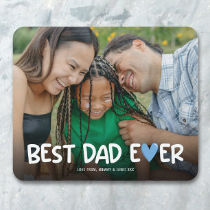Tapis De Souris Meilleur Papa Famille Photo