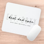 Tapis De Souris Meilleur papa Jamais Athlétique Moderne Fête des p<br><div class="desc">Ce design simple et moderne est composé de san serif et de typographie de script ludique.</div>