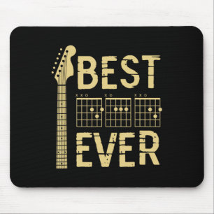 Tapis De Souris Meilleur papa Jamais Guitare Chord Guitariste Papa