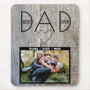 Tapis De Souris Meilleur Papa Jamais, Notre Super Papa Photo Fête