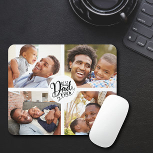 Tapis De Souris Meilleur Papa Jamais Quatre Photo Souris Panier