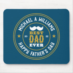 Tapis De Souris Meilleur papa Jamais Vintage Fête des pères de Bad