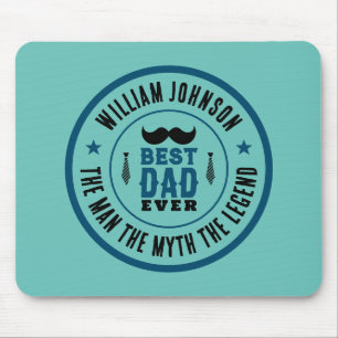 Tapis De Souris Meilleur papa jamais Vintage Western Pays Fête des