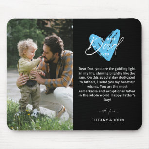Tapis De Souris Meilleur papa Joyeux Fête des pères garde photo