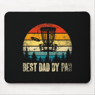 Tapis De Souris Meilleur Papa Par Vintage Disc Golf Drôle Papa Fêt