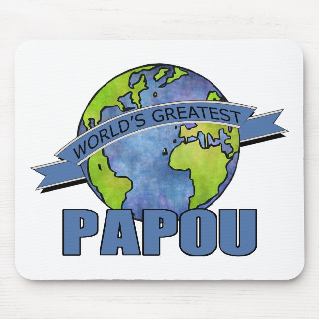 Tapis De Souris Meilleur Papou du Monde (Devant)