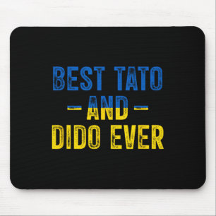 Tapis De Souris Meilleur Tato et Dido jamais Drapeau ukrainien Pèr