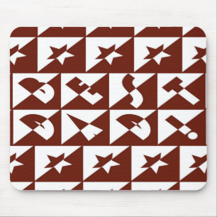 Tapis De Souris Meilleur texte sauvage papa en rouge