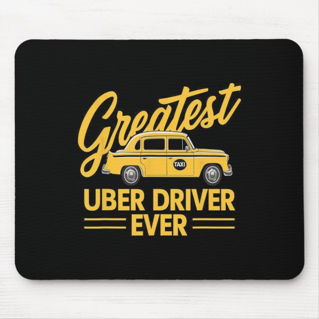 Tapis De Souris Meilleur Uber Driver Jamais Uber Driver Fundy 4 (Devant)