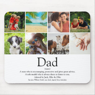 Tapis De Souris Meilleure Définition de Papa du Monde Photo Collag