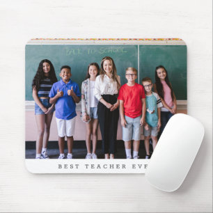 Tapis De Souris Meilleure enseignante jamais Photo Appréciation pe
