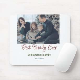 Tapis De Souris Meilleure famille jamais ajouter nom de famille ph