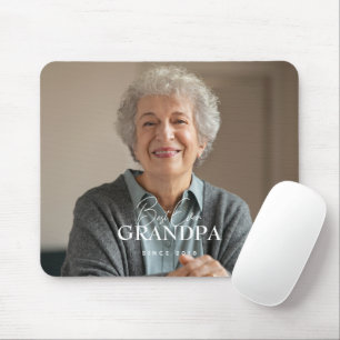 Tapis De Souris Meilleure Grand-mère Depuis 20XX Simple Photo Élég