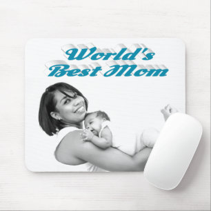Tapis De Souris Meilleure maman bleu ciel