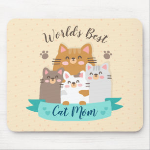 Tapis De Souris Meilleure maman chatte du monde - Cute Kittens