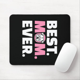 Tapis De Souris Meilleure maman jamais Bulldog Cadeau pour Amour