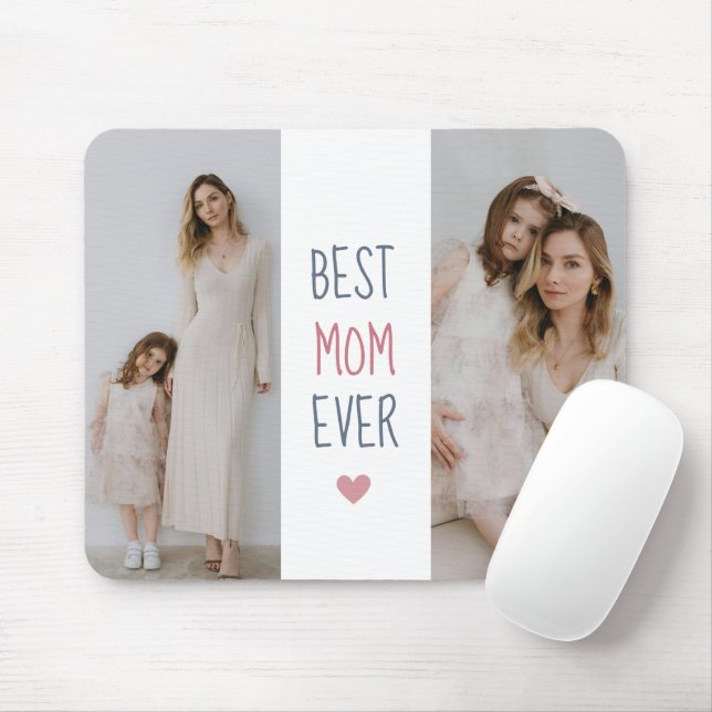 Tapis De Souris "Meilleure maman jamais' carte de souris personnal (Avec souris)