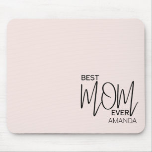 Tapis De Souris Meilleure maman jamais Nom personnalisé simple