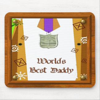 Tapis De Souris Meilleure médaille papa Mousepad