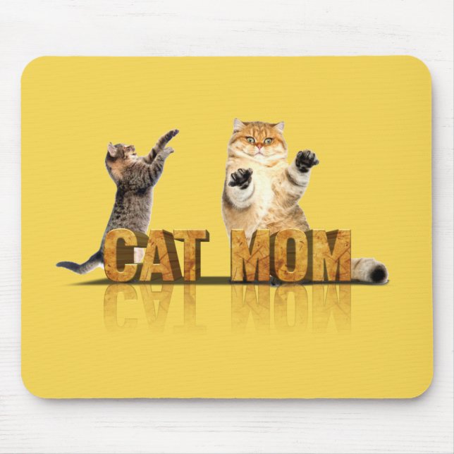 Tapis De Souris Meilleure mère de chat | cadeau maman chat (Devant)