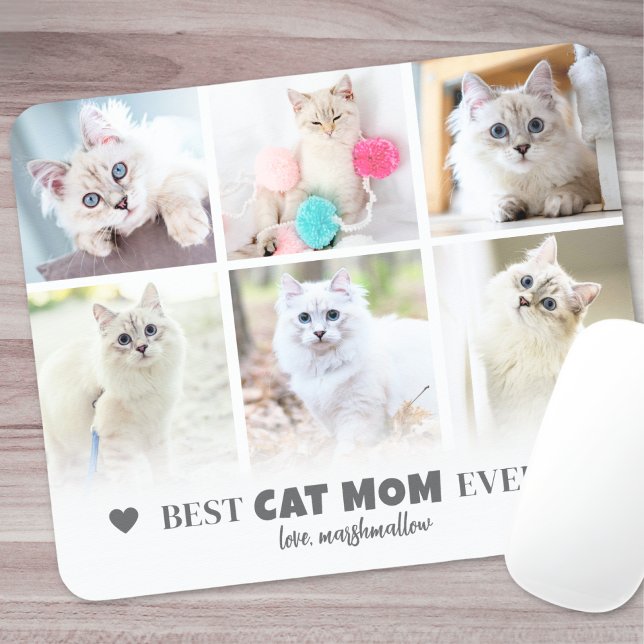 Tapis De Souris Meilleure Photo De Compagnie De Chat Maman (Best Cat Mom Pet Photo Mouse Pad)