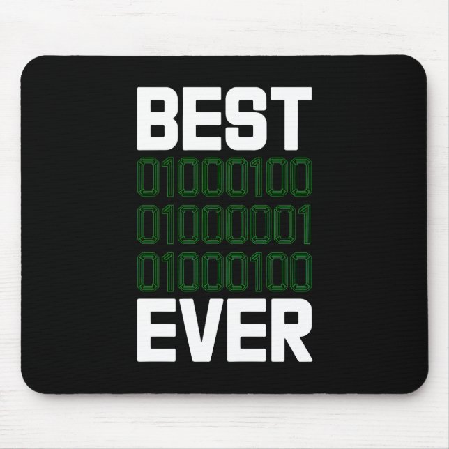 Tapis De Souris Meilleure table pour programmeur binaire DAD (Devant)