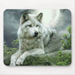 Tapis De Souris Meilleure vente Imaginative Wolf Art Illustration