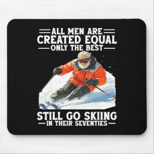 Tapis De Souris Meilleurs hommes de 70 ans: ils vont encore skier