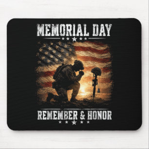 Tapis De Souris Mel Jour Usa Drapeau Rappeler Honneur Patriote Hom
