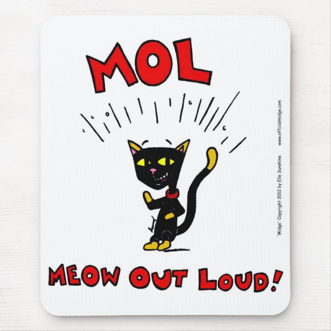 Tapis De Souris Mel "MOL : MEOW OUD" Mousepad (Devant)