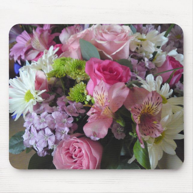 Tapis de souris mélangé de fleur (Devant)
