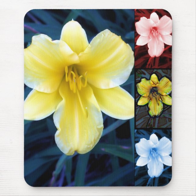 Tapis De Souris Mélange de fleurs Mousepad (Devant)