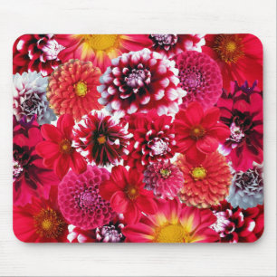 Tapis De Souris Mélange de fleurs rouges