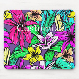 Tapis De Souris Mélange de fleurs tropicales Thunder_Cove