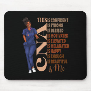 Tapis De Souris Melanine noire Cna Afrique Mois de l'histoire des 