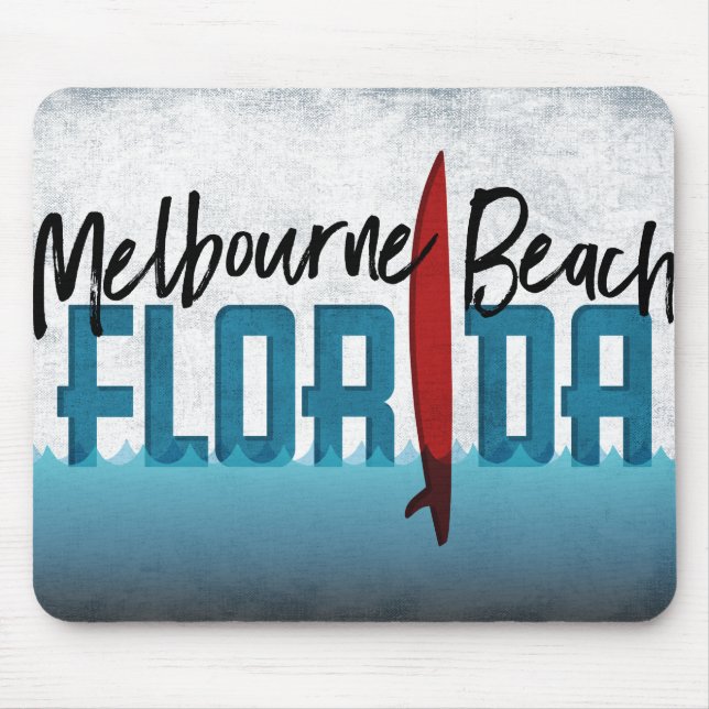 Tapis De Souris Melbourne Beach Floride Surf Surf (Devant)