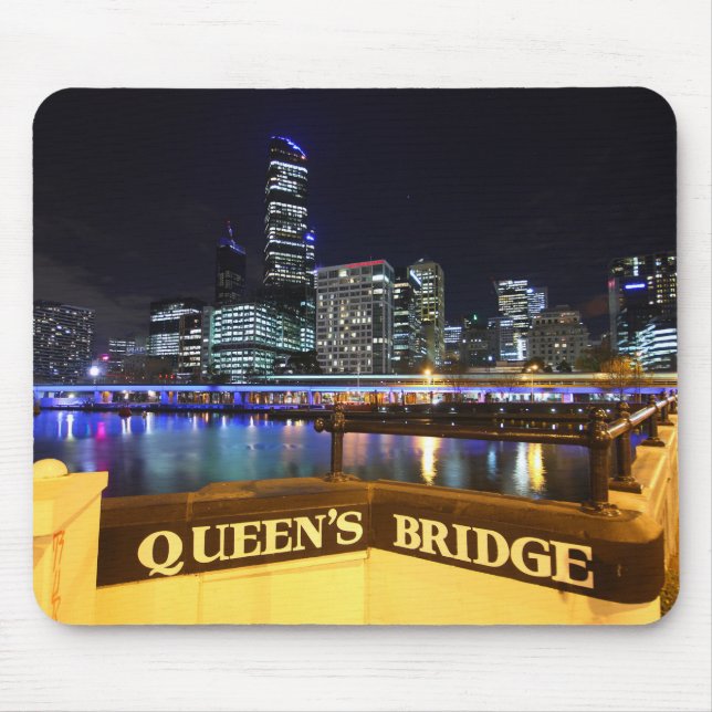 Tapis De Souris Melbourne CBD Queens Bridge (Devant)