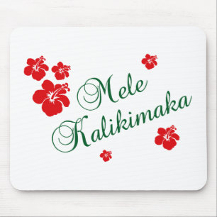 Tapis De Souris Mele Kalikimaka ~ Hawaiian Joyeux Noël