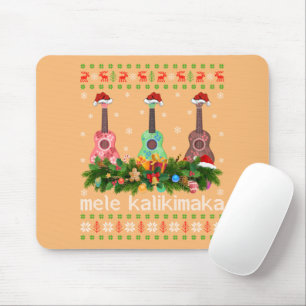 Tapis De Souris Mele Kalikimaka Ukulele Guitare Cadeau Ukulele