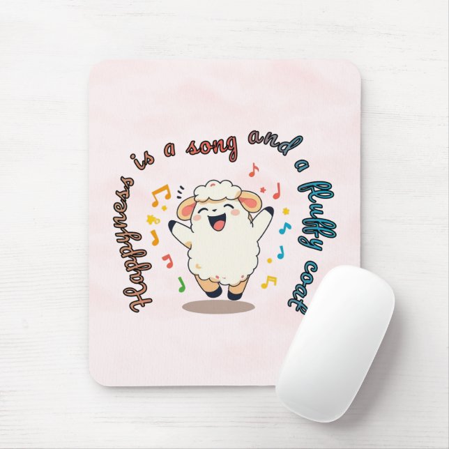 Tapis De Souris Mélodie en laine (Avec souris)