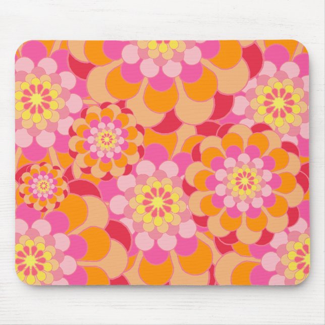 Tapis De Souris Melon Shades Floral Arrière - plan (Devant)