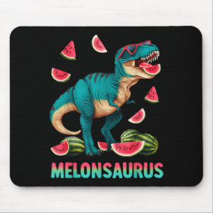 Tapis De Souris Melonsaurus pastèque dinosaure t rex été drôle