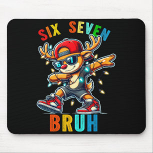 Tapis De Souris Meme 6 7 Renne Dabbing Six Sept Bruh Pour Hommes W