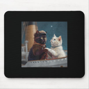 Tapis De Souris Mème de chat drôle du film Titanic Rms bateau de c