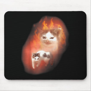 Tapis De Souris Mème de chat en colère humour drôle amateur de cha
