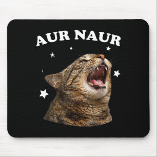 Tapis De Souris Mème de chat surpris Oh Non de style de chat drôle